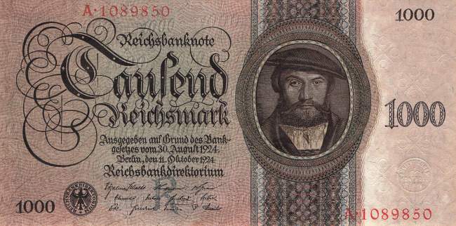 1000 Mark 1924 R.172a R/A